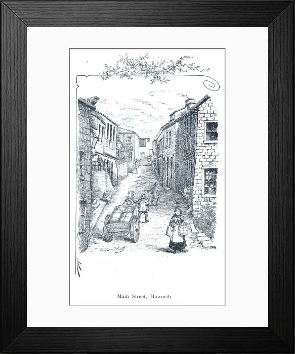 Framed Print : Main Street Haworth Framed Print : Main Street Haworth