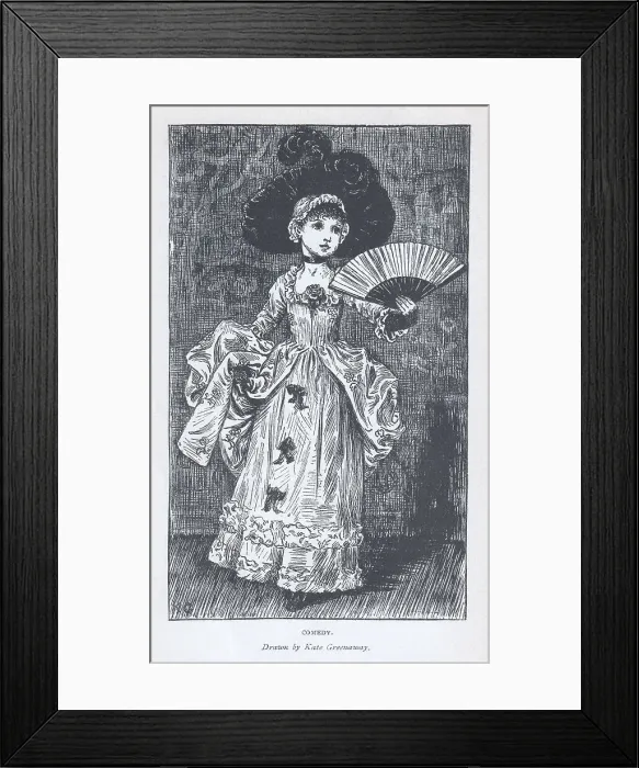 Framed Print : Kate Greenaway Framed Print : Kate Greenaway
