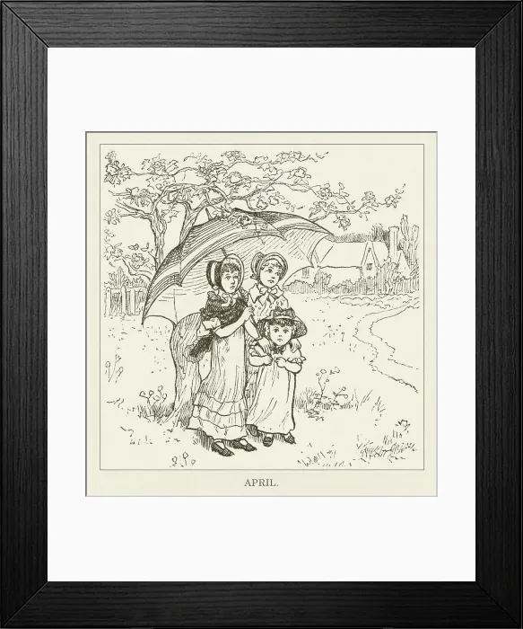 Framed Print : Kate Greenaway Framed Print : Kate Greenaway