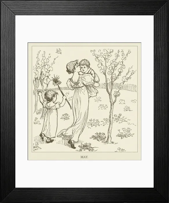 Framed Print : Kate Greenaway Framed Print : Kate Greenaway