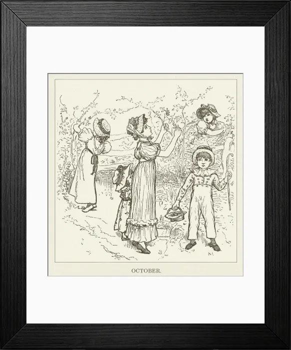 Framed Print : Kate Greenaway Framed Print : Kate Greenaway