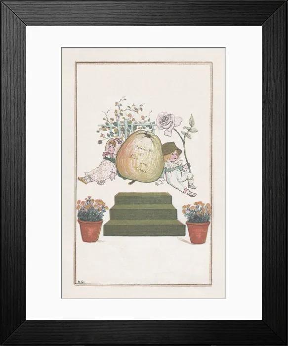 Framed Print : Kate Greenaway Framed Print : Kate Greenaway
