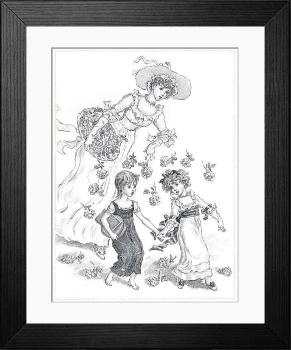 Framed Print : Kate Greenaway Framed Print : Kate Greenaway