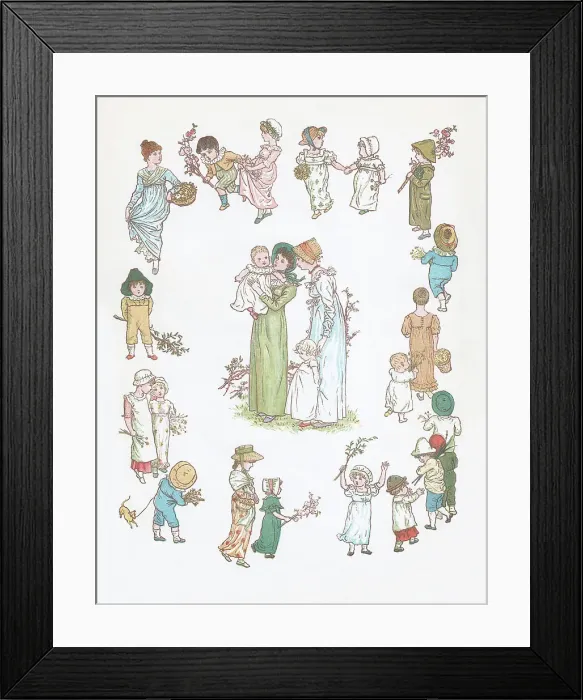 Framed Print : Kate Greenaway Framed Print : Kate Greenaway