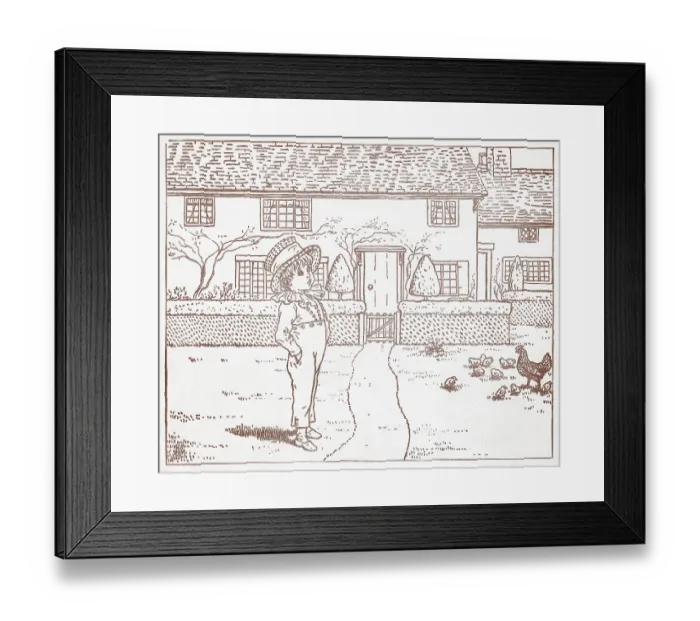 Framed Print : Kate Greenaway Framed Print : Kate Greenaway