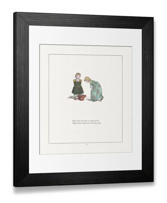 Framed Print : Kate Greenaway Framed Print : Kate Greenaway