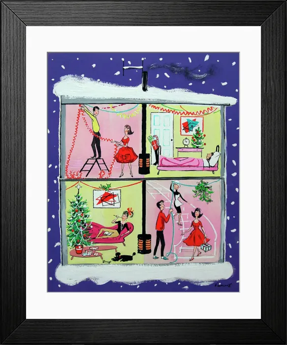 Framed Print : Christmas card Framed Print : Christmas card