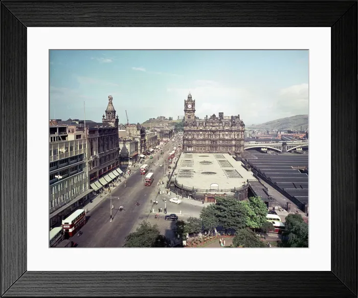 Framed Print : Edinburgh - Princes Street from the Scott Memorial Framed Print : Edinburgh - Princes Street from the Scott Memorial