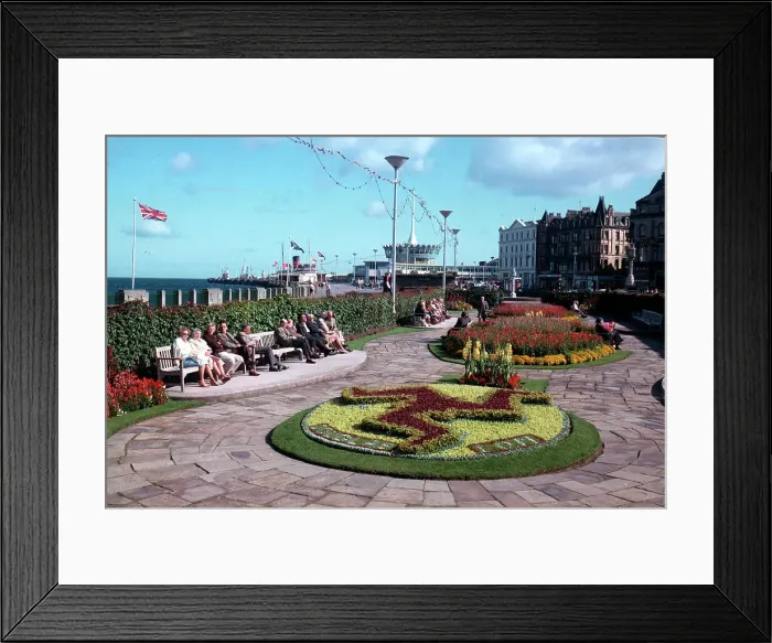 Framed Print : Douglas - Promenade Gardens Framed Print : Douglas - Promenade Gardens