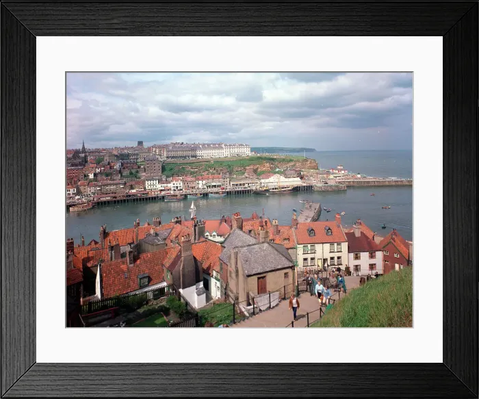 Framed Print : Whitby - West Cliff Framed Print : Whitby - West Cliff
