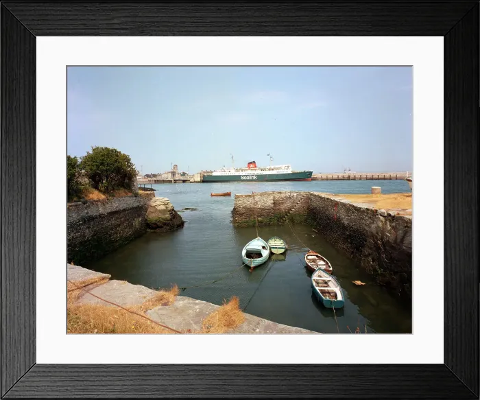 Framed Print : Holyhead, Anglesey - The harbour and Irish Ferry Framed Print : Holyhead, Anglesey - The harbour and Irish Ferry