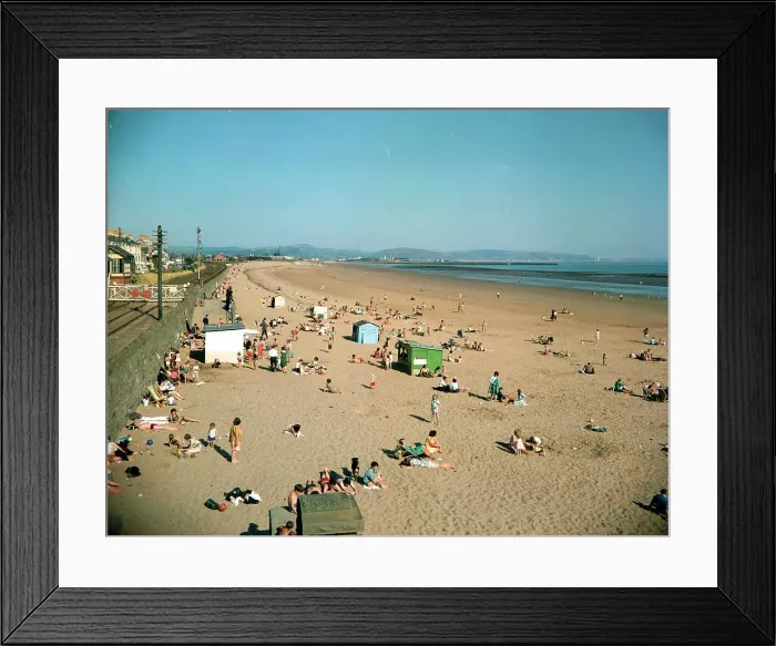 Framed Print : Swansea - The sands and bay Framed Print : Swansea - The sands and bay
