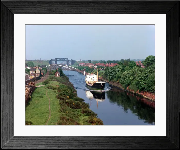 Framed Print : Manchester Ship Canal, passing through Barton Swing Aqueduct Framed Print : Manchester Ship Canal, passing through Barton Swing Aqueduct