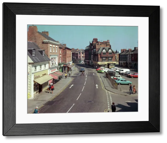 Framed Print : Melton Mowbray - The Market Place Framed Print : Melton Mowbray - The Market Place