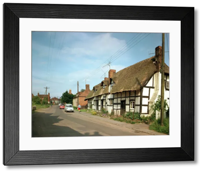 Framed Print : Wyre Piddle - The village street Framed Print : Wyre Piddle - The village street