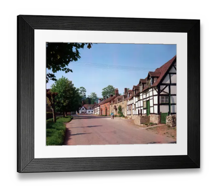 Framed Print : Elmley Castle - Cottages Framed Print : Elmley Castle - Cottages