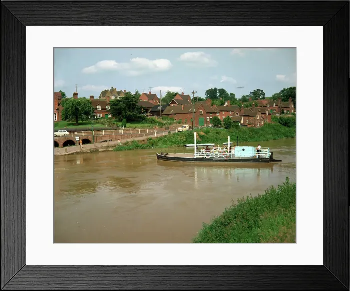 Framed Print : Bewdley - Arley Ferry, River Severn Framed Print : Bewdley - Arley Ferry, River Severn