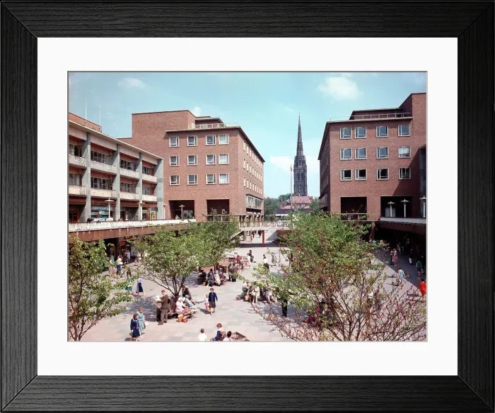 Framed Print : Coventry - The ruins and Coventry Cathedral Framed Print : Coventry - The ruins and Coventry Cathedral