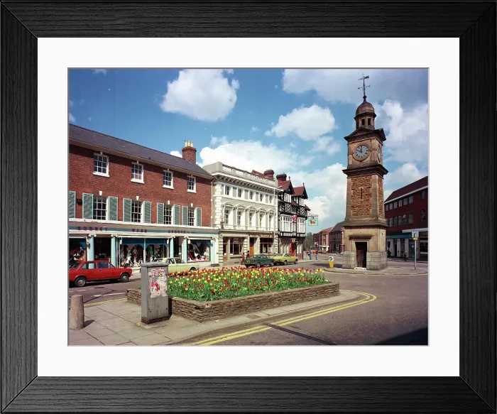 Framed Print : Rugby - The Market Place Framed Print : Rugby - The Market Place