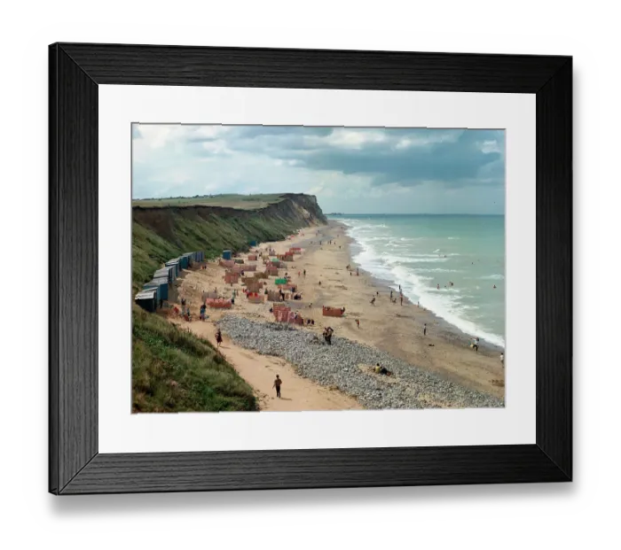 Framed Print : West Runton - The beach and cliffs Framed Print : West Runton - The beach and cliffs