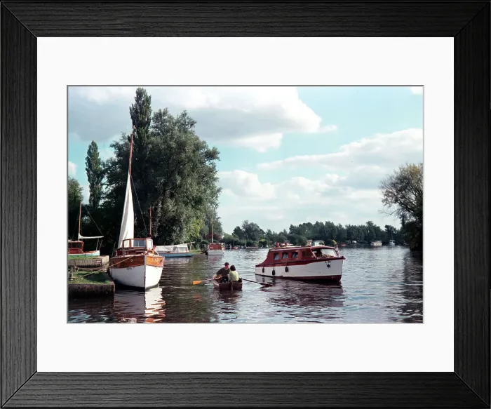 Framed Print : River Yare, Norfolk Broads - Brundall Framed Print : River Yare, Norfolk Broads - Brundall