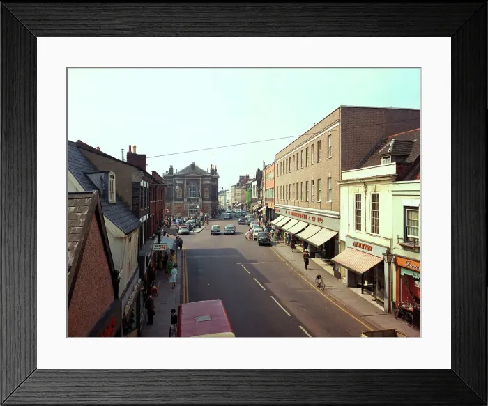 Framed Print : Bury St. Edmunds - Cornhill Framed Print : Bury St. Edmunds - Cornhill