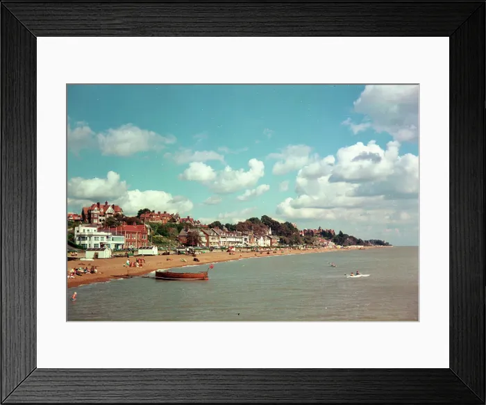 Framed Print : Felixstowe - The beach from the pier Framed Print : Felixstowe - The beach from the pier