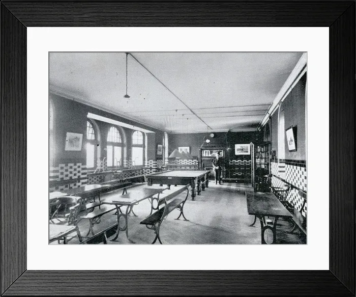 Framed Print : Rowton House, Birmingham Smoking Room Framed Print : Rowton House, Birmingham Smoking Room