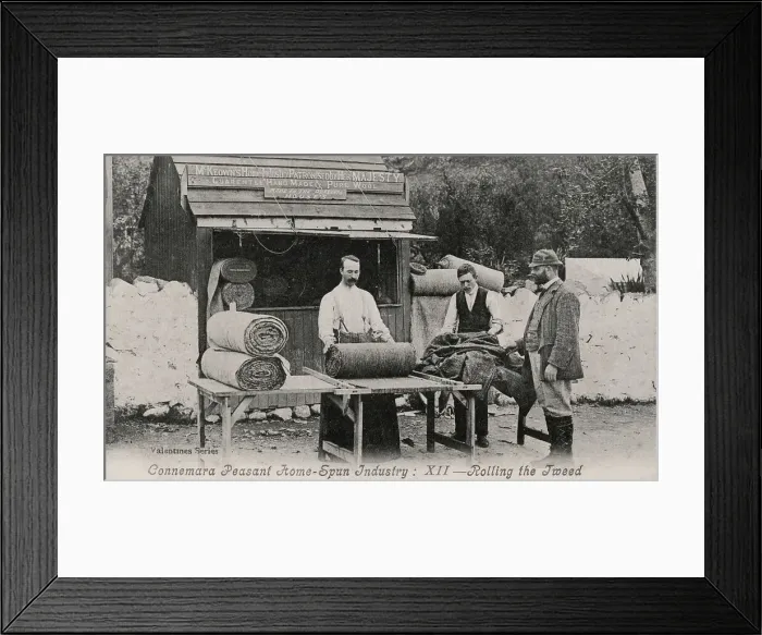 Framed Print : Connemara Peasant Home-Spun Industry - Rolling Tweed Framed Print : Connemara Peasant Home-Spun Industry - Rolling Tweed
