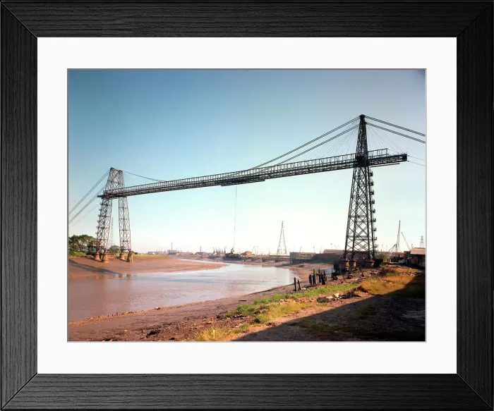 Framed Print : Transporter Bridge and River Usk, Newport Framed Print : Transporter Bridge and River Usk, Newport