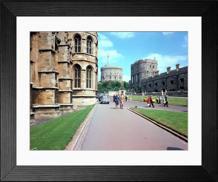 Framed Print : The Lower Ward, Windsor Castle, Windsor Framed Print : The Lower Ward, Windsor Castle, Windsor