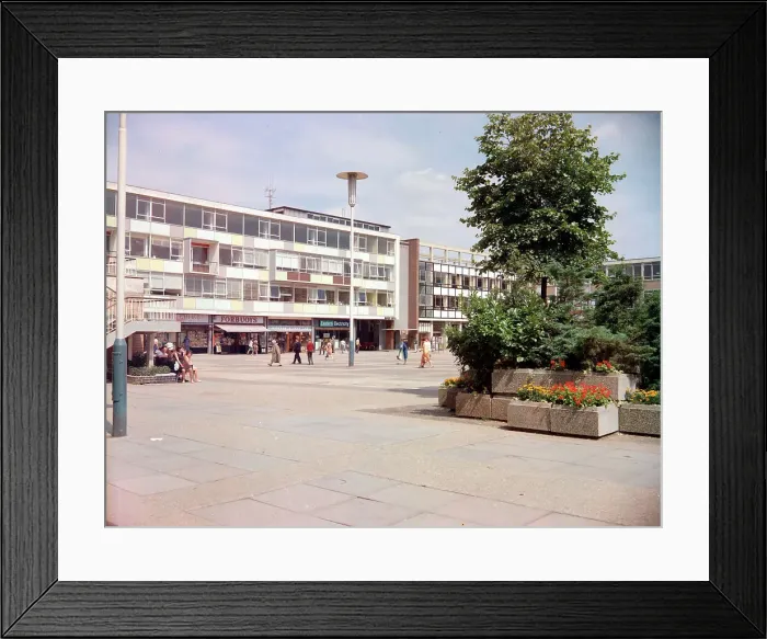 Framed Print : Town Square, Harlow Framed Print : Town Square, Harlow