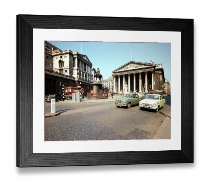 Framed Print : Bank of England and Royal Exchange, London Framed Print : Bank of England and Royal Exchange, London