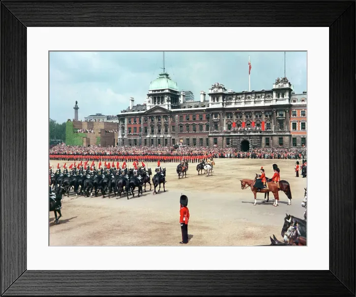 Framed Print : Trooping the Colour at Horseguards Parade, London Framed Print : Trooping the Colour at Horseguards Parade, London