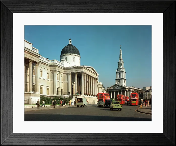 Framed Print : National Gallery and St. Martin-in-the-Fields, London Framed Print : National Gallery and St. Martin-in-the-Fields, London