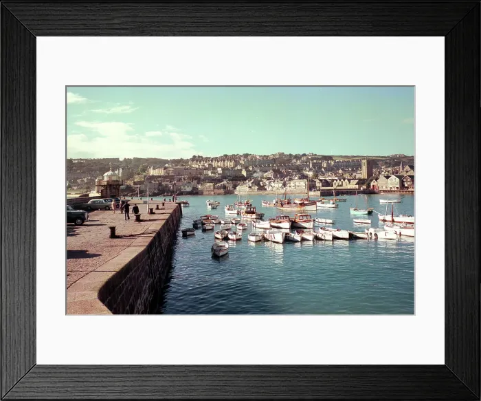 Framed Print : View from Smeaton's Pier, St. Ives Framed Print : View from Smeaton's Pier, St. Ives