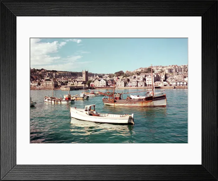 Framed Print : View from Smeaton's Pier, St. Ives Framed Print : View from Smeaton's Pier, St. Ives