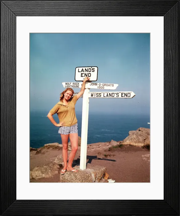 Framed Print : The Signpost, Land's End Framed Print : The Signpost, Land's End