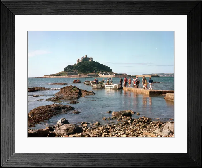 Framed Print : Passenger ferries, St. Michael's Mount Framed Print : Passenger ferries, St. Michael's Mount