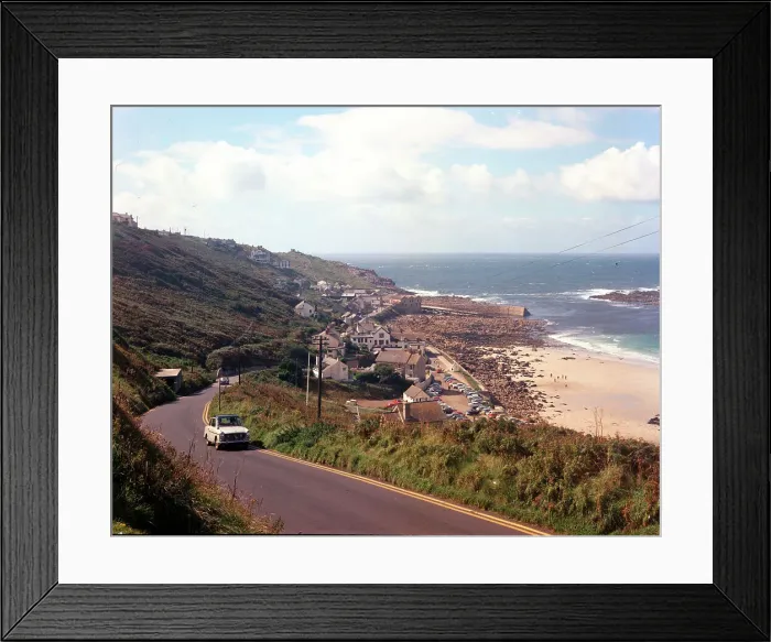 Framed Print : The coast and village, Sennen Cove Framed Print : The coast and village, Sennen Cove