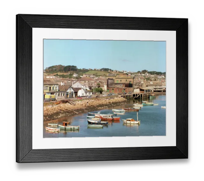 Framed Print : The Strand and fish market, Newlyn Framed Print : The Strand and fish market, Newlyn