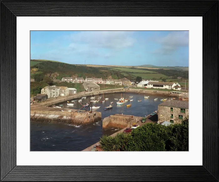 Framed Print : The inner harbour, Porthleven Framed Print : The inner harbour, Porthleven