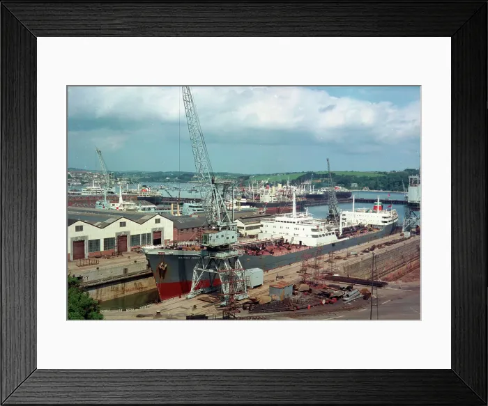 Framed Print : The docks, Falmouth Framed Print : The docks, Falmouth
