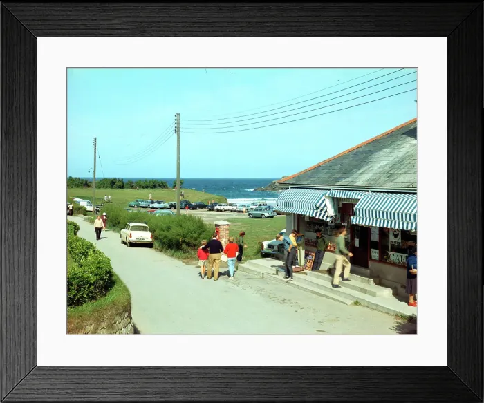 Framed Print : Beach stores, Trevone Bay Framed Print : Beach stores, Trevone Bay