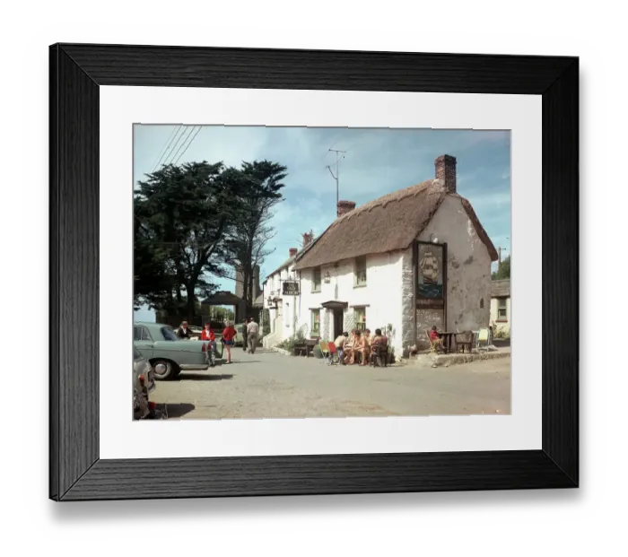 Framed Print : The Old Albion Inn, Crantock Framed Print : The Old Albion Inn, Crantock