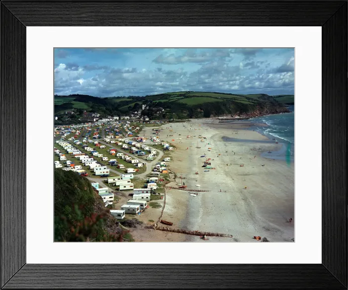 Framed Print : The sands, Pentewan, Mevagissey Framed Print : The sands, Pentewan, Mevagissey