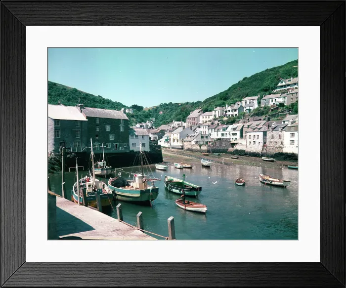 Framed Print : The inner harbour, Polperro Framed Print : The inner harbour, Polperro