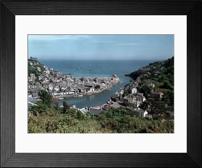 Framed Print : View from the Downs, Looe Framed Print : View from the Downs, Looe