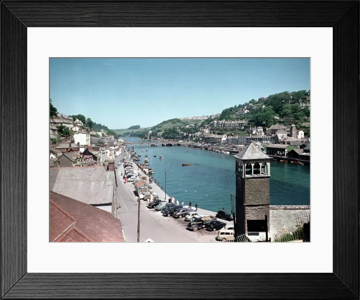 Framed Print : The river and bridge, Looe Framed Print : The river and bridge, Looe