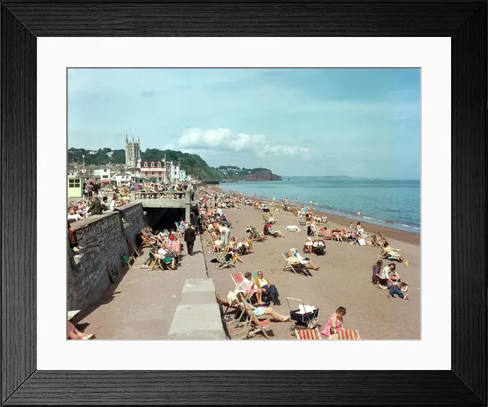 Framed Print : The beach, Teignmouth Framed Print : The beach, Teignmouth